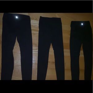 I am selling 3 black lululemon leggings